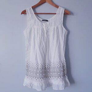 Vintage Dex 100% Cotton Boho Sleeveless Top M